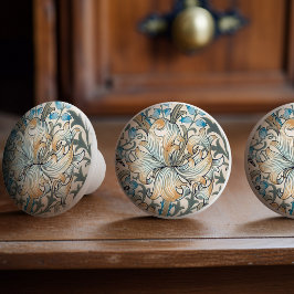 William Morris Lily Art Nouveau Floral Keramische Knop