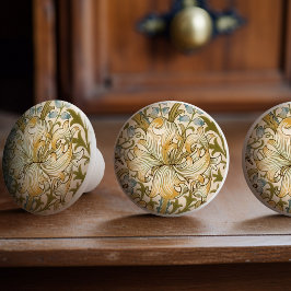 William Morris Lily Art Nouveau Floral Keramische Knop