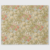 William Morris Lily Art Nouveau Floral Pattern Cadeaupapier (Vlak)