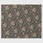 William Morris Lily Art Nouveau Floral Pattern Cadeaupapier (Vlak)