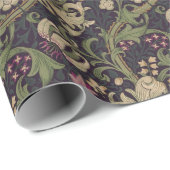 William Morris Lily Art Nouveau Floral Pattern Cadeaupapier (Rol Hoek)