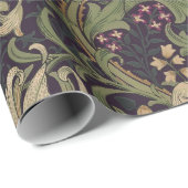 William Morris Lily Art Nouveau Floral Pattern Cadeaupapier (Rol Hoek)