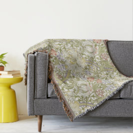 William Morris Lily Art Nouveau Floral Pattern Deken