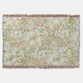 William Morris Lily Art Nouveau Floral Pattern Deken (Voorkant)