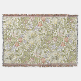 William Morris Lily Art Nouveau Floral Pattern Deken