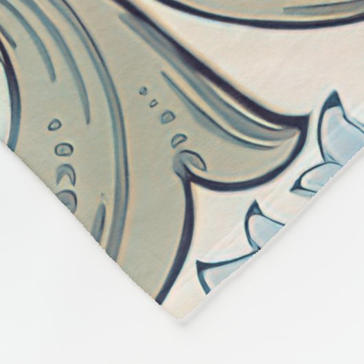 William Morris Lily Art Nouveau Floral Pattern Fle Fleece Deken (Hoek)