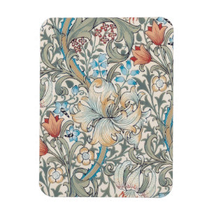 William Morris Lily Art Nouveau Floral Pattern Magneet
