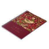 William Morris Lily Art Nouveau Floral Pattern nie Notitieboek (Linkerzijde)