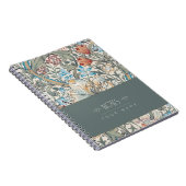 William Morris Lily Art Nouveau Floral Pattern nie Notitieboek (Rechterzijde)