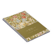 William Morris Lily Art Nouveau Floral Pattern nie Notitieboek (Rechterzijde)