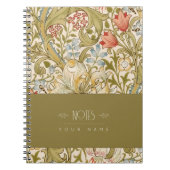 William Morris Lily Art Nouveau Floral Pattern nie Notitieboek (Voorkant)