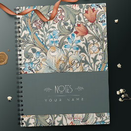 William Morris Lily Art Nouveau Floral Pattern nie Notitieboek