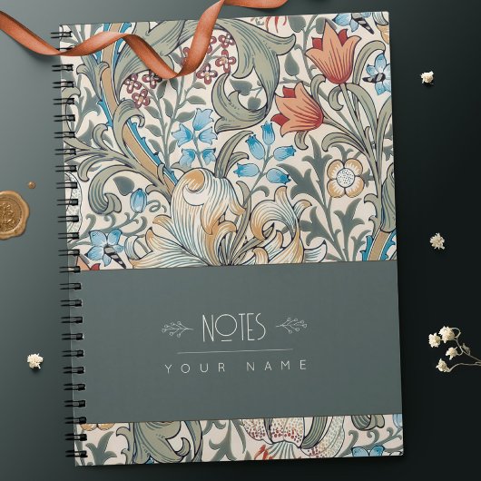 William Morris Lily Art Nouveau Floral Pattern nie Notitieboek