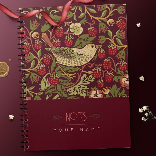 William Morris Lily Art Nouveau Floral Pattern nie Notitieboek