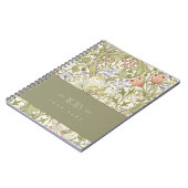 William Morris Lily Art Nouveau Floral Pattern Notitieboek (Linkerzijde)