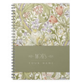 William Morris Lily Art Nouveau Floral Pattern Notitieboek (Voorkant)
