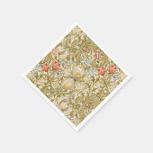 William Morris Lily Art Nouveau Floral Pattern Servet (Hoek)