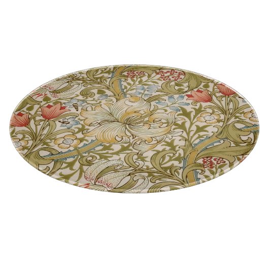 William Morris Lily Art Nouveau Floral Pattern Snijplank (Hoek)