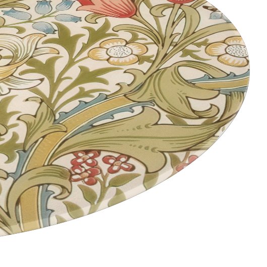 William Morris Lily Art Nouveau Floral Pattern Snijplank (Hoek)