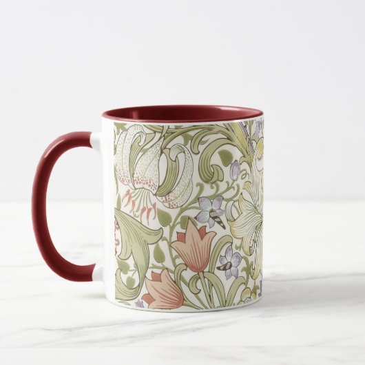William Morris Lily Art Nouveau Floral Pattern Twe Mok (Links)