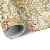 William Morris Lily Art Nouveau Floral Pattern Wra Cadeaupapier (Rol Hoek)