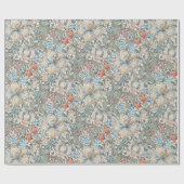 William Morris Lily Art Nouveau Floral Pattern Wra Cadeaupapier (Vlak)
