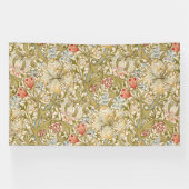 William Morris Lily Art Nouveau Floral Spandoek (Horizontaal)