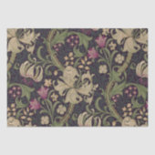 William Morris Lily Art Nouveau Floral Tissue Pape Tissuepapier (Voorkant)