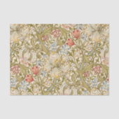 William Morris Lily Art Nouveau Floral Tissuepapier (Voorkant)