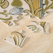 William Morris Lily Art Nouveau Legpuzzel (Zijkant)