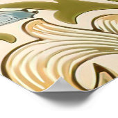 William Morris Lily Art Nouveau Pattern Poster (Hoek)