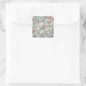 William Morris Lily Art Nouveau Square Sticker (Tas)