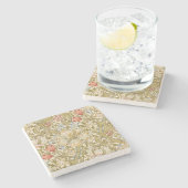 William Morris Lily Art Nouveau Stenen Onderzetter (Zijkant)