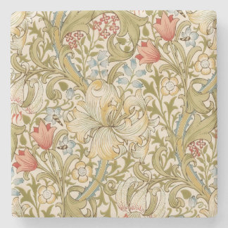 William Morris Lily Art Nouveau Stenen Onderzetter