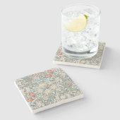 William Morris Lily Art Nouveau Stone Onderzetter (Zijkant)