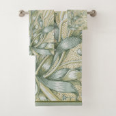 William Morris Lily en Granaatappel Bloem Classic Bad Handdoek (Insitu)