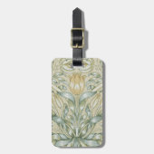 William Morris Lily en Granaatappel Bloem Classic Bagagelabel (Voorkant verticaal)