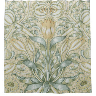 William Morris Lily en Granaatappel Bloem Classic Douchegordijn