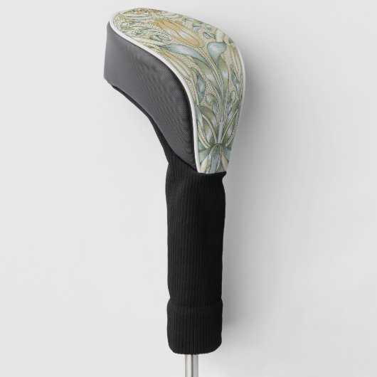 William Morris Lily en Granaatappel Bloem Classic Golfheadcover (Schuin)