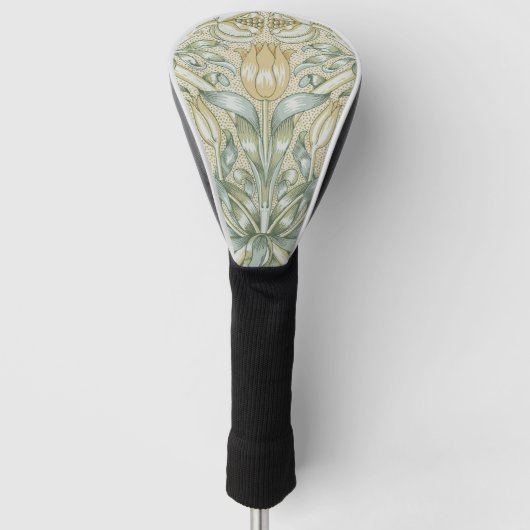 William Morris Lily en Granaatappel Bloem Classic Golfheadcover (Voorkant)