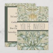 William Morris Lily en Granaatappel Bloem Classic Kaart (Voorkant / Achterkant)