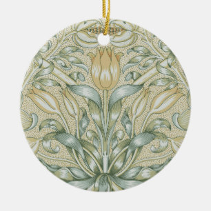 William Morris Lily en Granaatappel Bloem Classic Keramisch Ornament