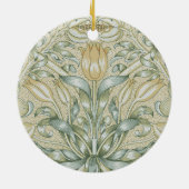 William Morris Lily en Granaatappel Bloem Classic Keramisch Ornament (Achterkant)