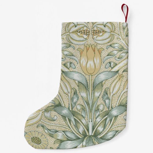 William Morris Lily en Granaatappel Bloem Classic Kleine Kerstsok (Achterkant)