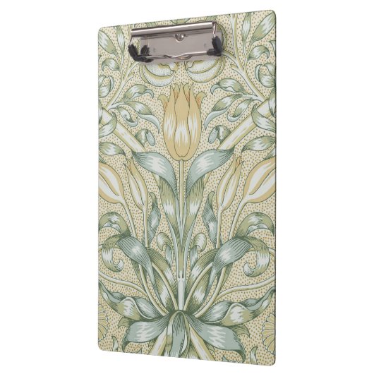 William Morris Lily en Granaatappel Bloem Classic Klembord (Links)