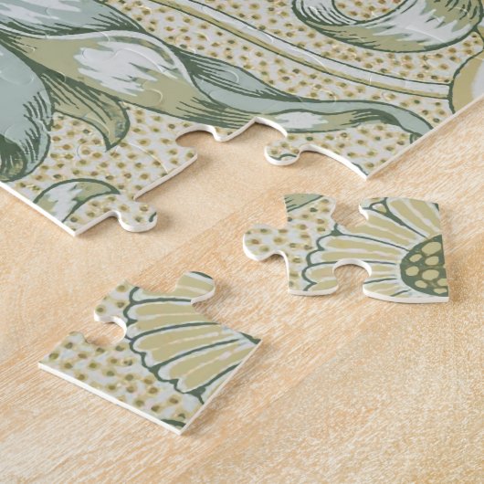 William Morris Lily en Granaatappel Bloem Classic Legpuzzel (Zijkant)