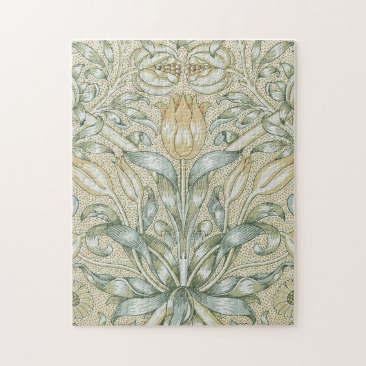 William Morris Lily en Granaatappel Bloem Classic Legpuzzel (Verticaal)