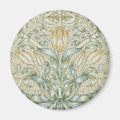 William Morris Lily en Granaatappel Bloem Classic Magneet (Voorkant)