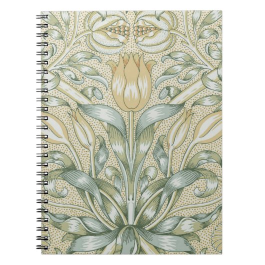 William Morris Lily en Granaatappel Bloem Classic Notitieboek (Voorkant)