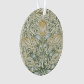 William Morris Lily en Granaatappel Bloem Classic Ornament (voorkant)